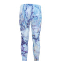 Blue Marble Print Men's Leggings
