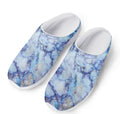 Blue Marble Print Mesh Casual Shoes