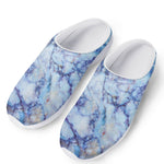 Blue Marble Print Mesh Casual Shoes