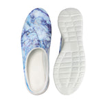 Blue Marble Print Mesh Casual Shoes