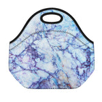 Blue Marble Print Neoprene Lunch Bag