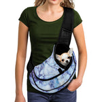 Blue Marble Print Pet Sling Carrier