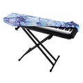 Blue Marble Print Piano Keyboard Cover