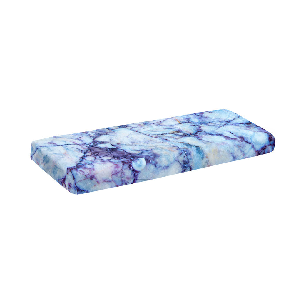 Blue Marble Print Piano Keyboard Cover