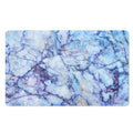 Blue Marble Print Polyester Doormat
