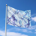 Blue Marble Print Polyester Flag