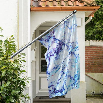 Blue Marble Print Polyester Flag