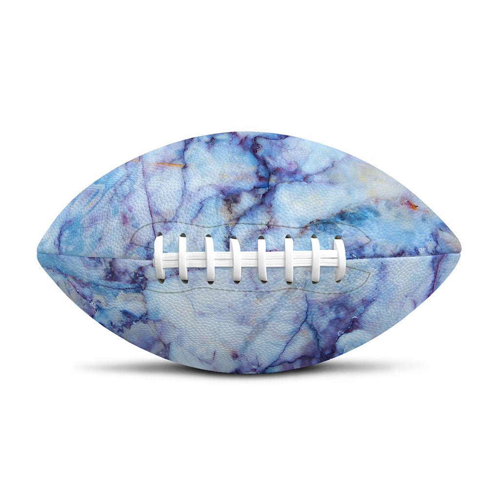 Blue Marble Print Rugby Ball