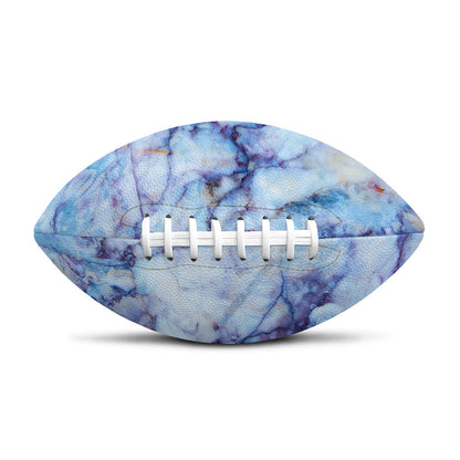 Blue Marble Print Rugby Ball