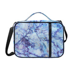 Blue Marble Print Shoulder Strap Bible Bag