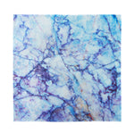 Blue Marble Print Silk Bandana