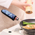 Blue Marble Print Skillet Handle Cover