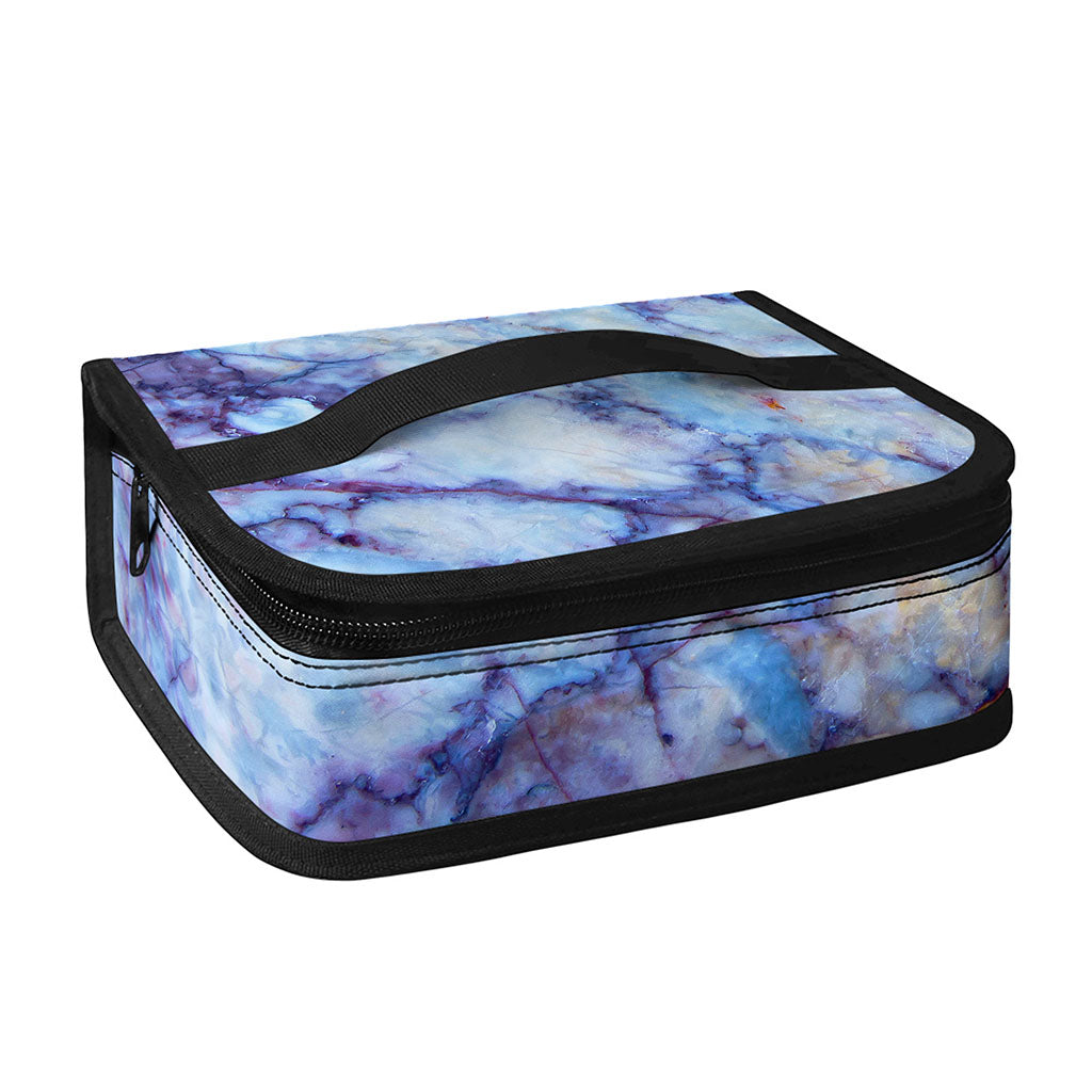 Blue Marble Print Small Lunch Bag