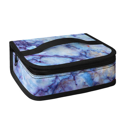 Blue Marble Print Small Lunch Bag