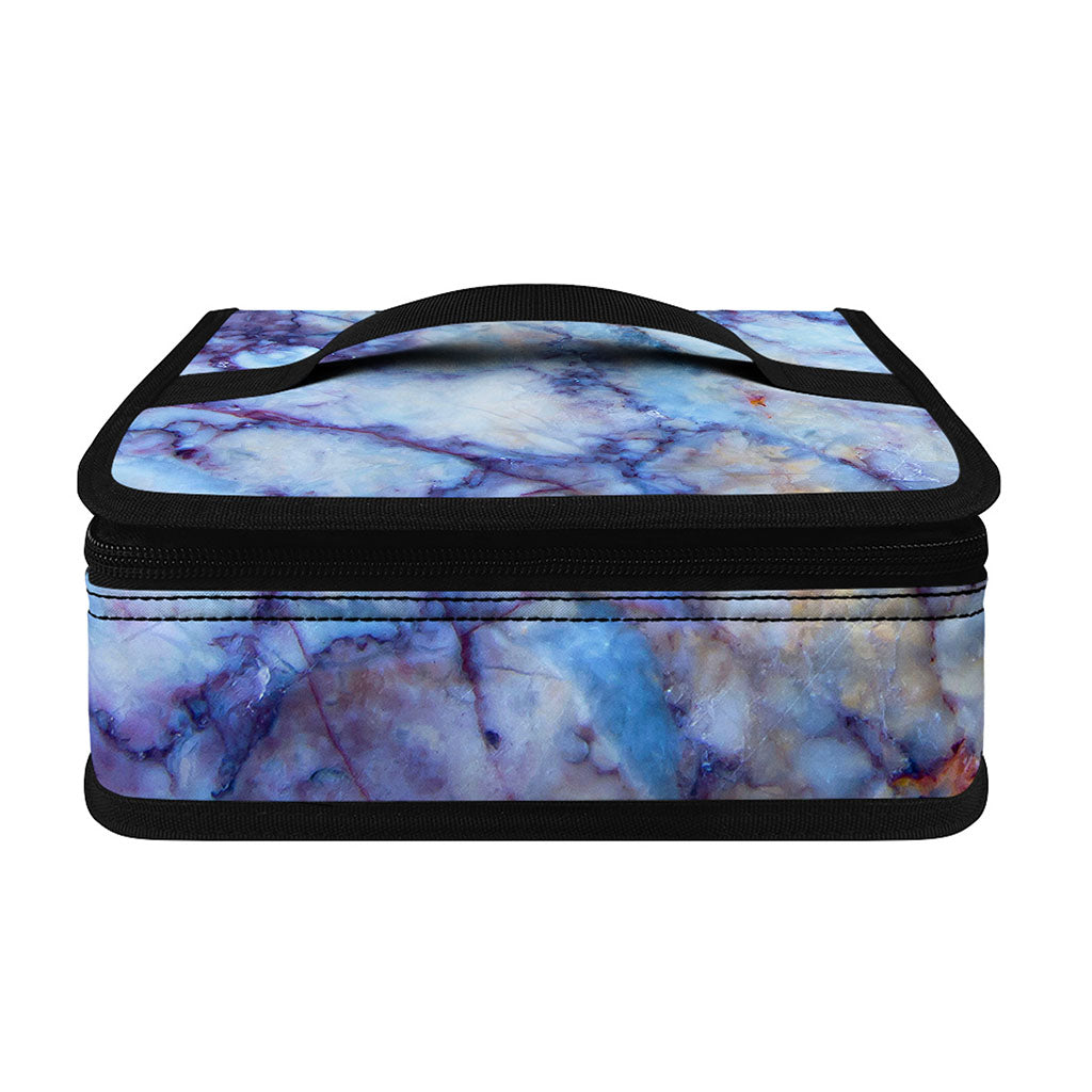 Blue Marble Print Small Lunch Bag