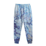 Blue Marble Print Sweatpants