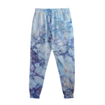 Blue Marble Print Sweatpants
