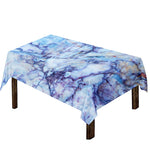 Blue Marble Print Tablecloth