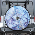 Blue Marble Print Tire Cover With Camera Hole