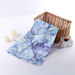 Blue Marble Print Towel