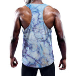 Blue Marble Print Training Tank Top