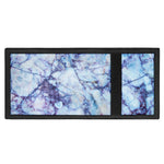 Blue Marble Print Trifold Wallet