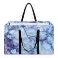 Blue Marble Print Utility Tote Bag