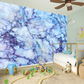 Blue Marble Print Wall Sticker