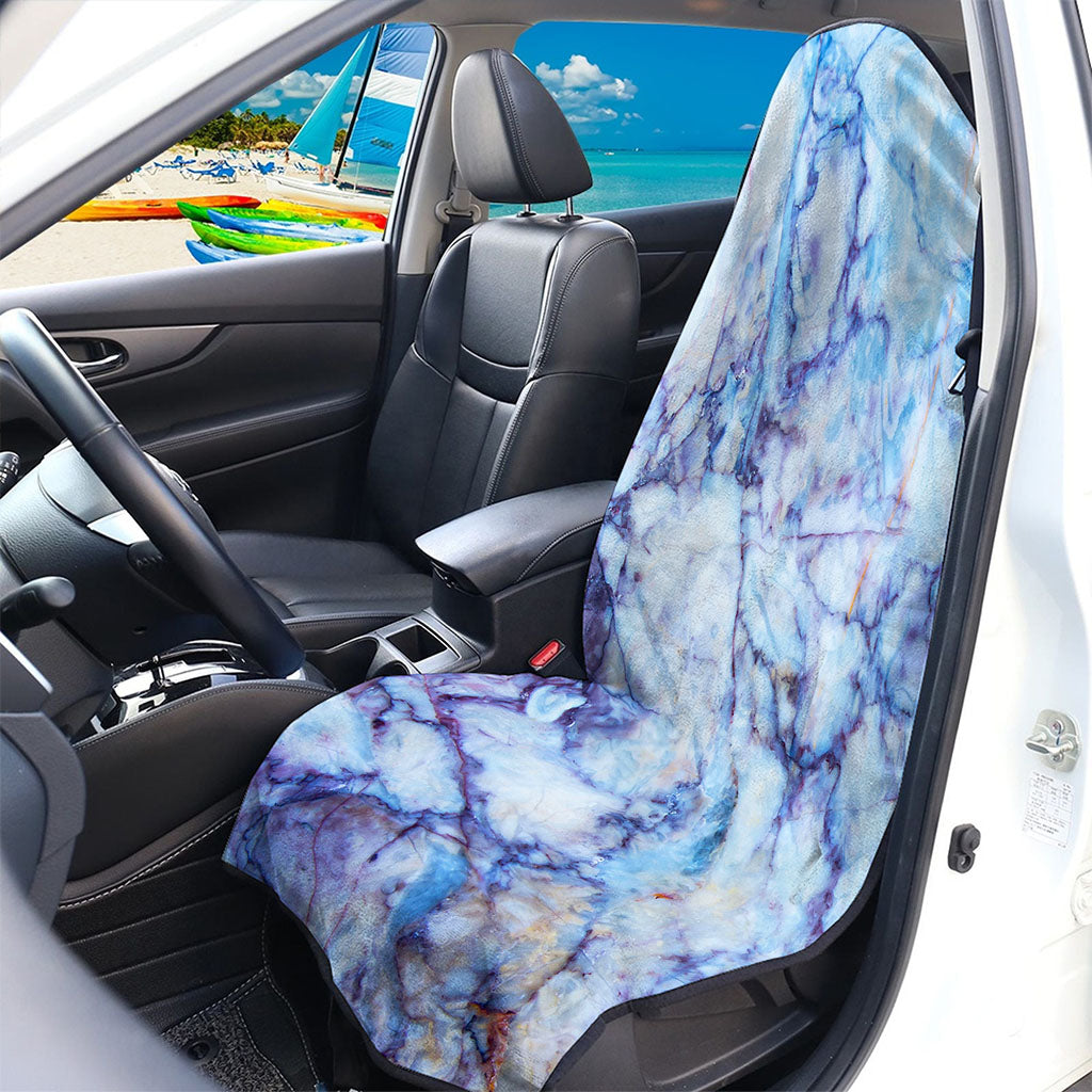 Blue Marble Print Waterproof Car Seat Cover