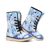 Blue Marble Print Winter Boots