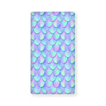 Blue Mermaid Scales Pattern Print Baby Crib Sheet