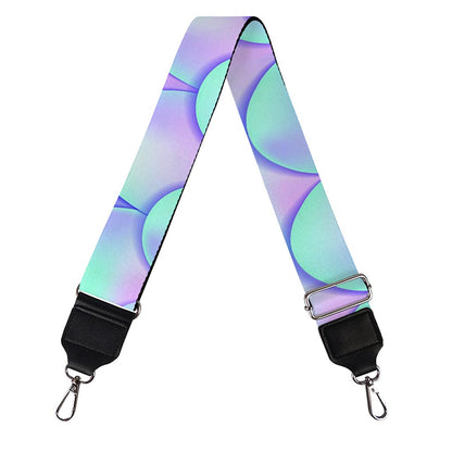 Blue Mermaid Scales Pattern Print Bag Strap