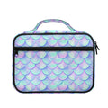 Blue Mermaid Scales Pattern Print Briefcase Bible Bag