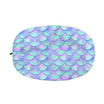 Blue Mermaid Scales Pattern Print Car Side Mirror Covers