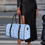 Blue Mermaid Scales Pattern Print Duffle Bag