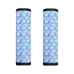 Blue Mermaid Scales Pattern Print Handle Covers