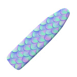 Blue Mermaid Scales Pattern Print Ironing Board Cover