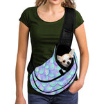 Blue Mermaid Scales Pattern Print Pet Sling Carrier