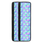 Blue Mermaid Scales Pattern Print Refrigerator Handle Covers