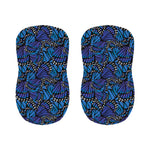 Blue Monarch Butterfly Wings Print Bar Stool Covers