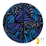 Blue Monarch Butterfly Wings Print Basketball