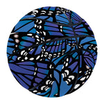 Blue Monarch Butterfly Wings Print Basketball