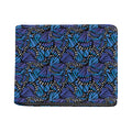 Blue Monarch Butterfly Wings Print Bifold Wallet