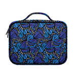 Blue Monarch Butterfly Wings Print Briefcase Bible Bag
