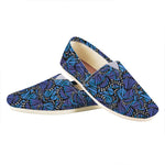 Blue Monarch Butterfly Wings Print Casual Shoes