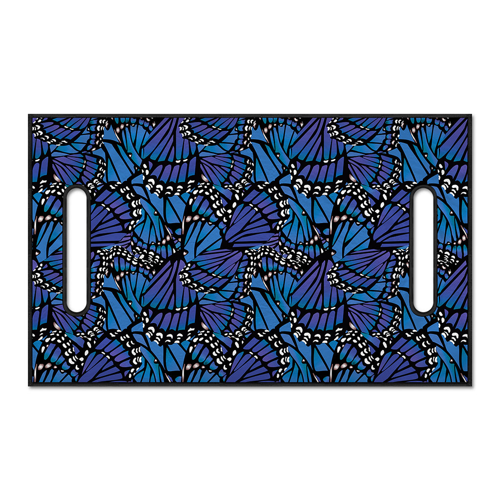 Blue Monarch Butterfly Wings Print Golf Cart Seat Cover