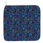 Blue Monarch Butterfly Wings Print Hand Towel