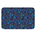 Blue Monarch Butterfly Wings Print Indoor Door Mat