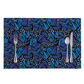 Blue Monarch Butterfly Wings Print Placemat