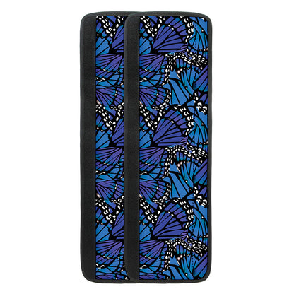 Blue Monarch Butterfly Wings Print Refrigerator Handle Covers